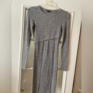 Express marked heather sweater dress